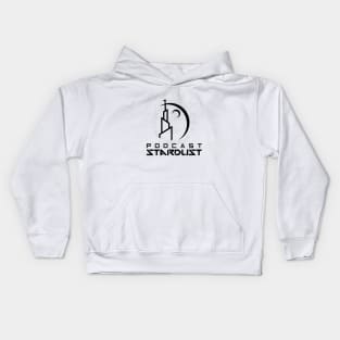 Podcast Stardust Black Stardust Logo Kids Hoodie